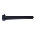 Midwest Fastener Class 10.9, M10-1.50 Flange Bolt, Black Phosphate Steel, 100 mm L, 2 PK 932964